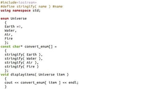 c enum 文字列 - プログラミングの詩的な側面を探る