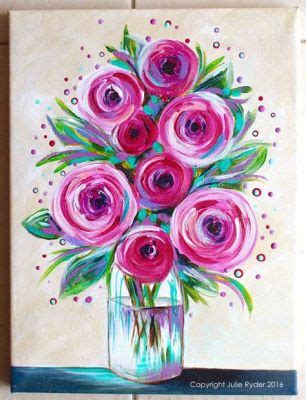 How to Paint Simple Flowers: A Journey Through Colors and Imagination